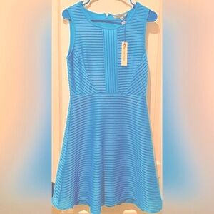 NWT Stitch Fix I 41 Hawthorn Marina Pool Blue Sleeveless Knit Mini Dress B1